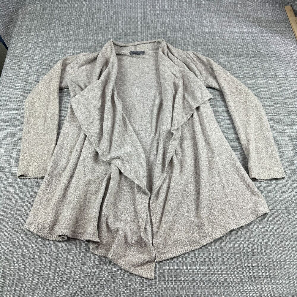 Barefoot Dreams Cardigan Sweater Womens L / XL Grey Bamboo Chic Lite Cozy Boho